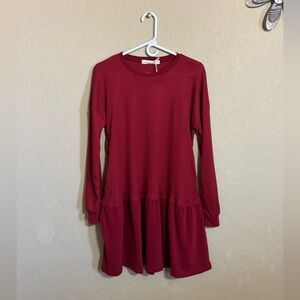 Red Long Sleeve Women’s Dress